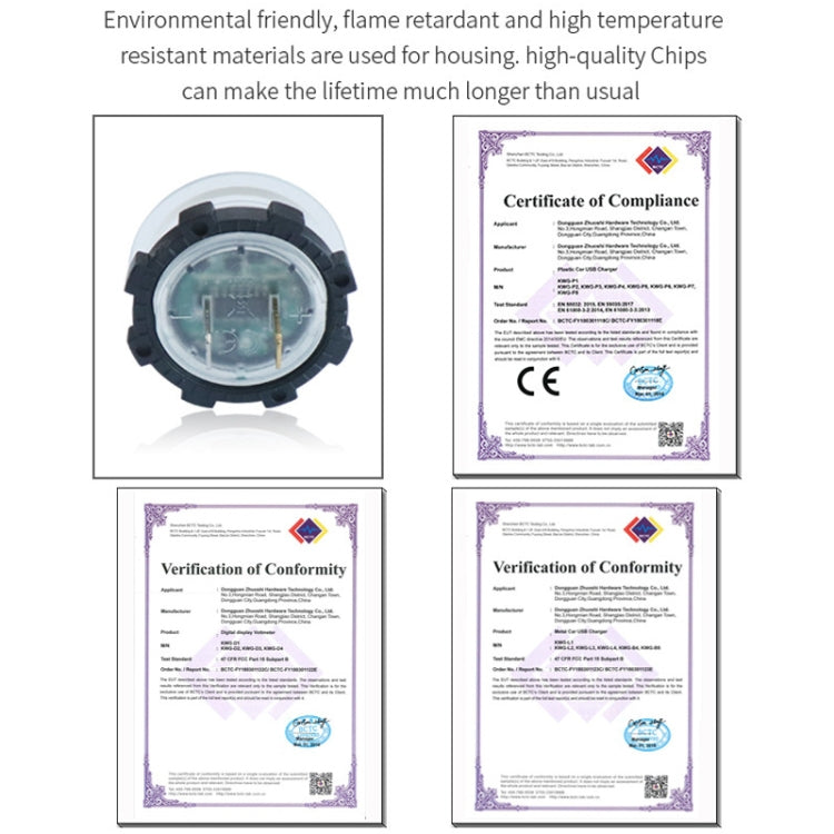 2 In 1 Modified Car Double Digital Voltage Current Table Measuring Instrument(Red Light) - Clocks & Car Meters by PMC TechLife | Online Shopping South Africa | PMC TechLife | Buy Now Pay Later Mobicred