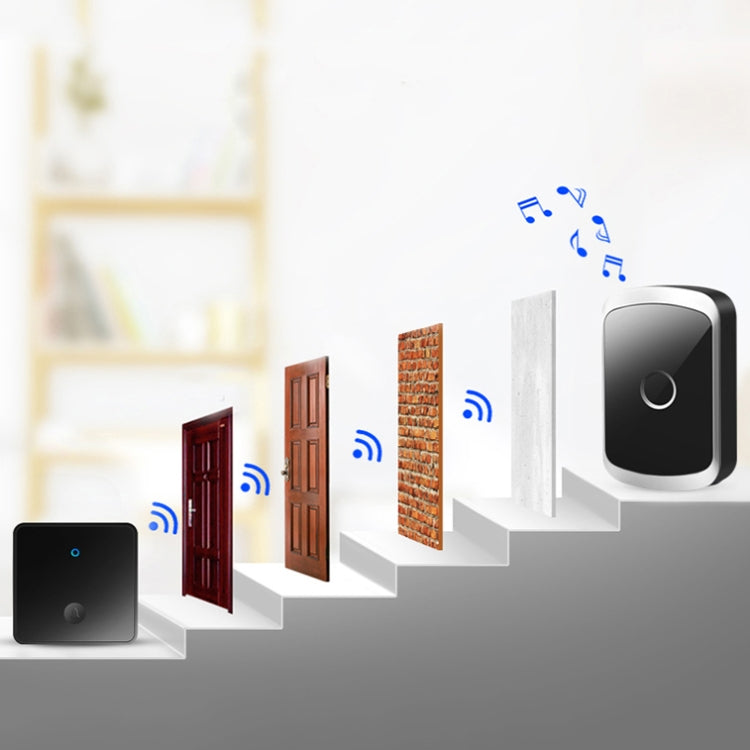CACAZI FA50 1 For 1 Push-button Self-generating Wireless Doorbell, Plug:EU Plug(Gold) - free shipping - PMC TechLife - Order now!