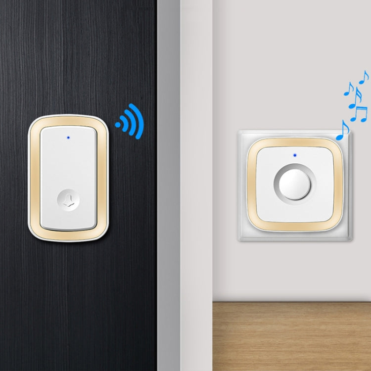 CACAZI A58 1 For 1 Smart Wireless Doorbell without Battery, Plug:US Plug(Gold) - free shipping - PMC TechLife - Order now!