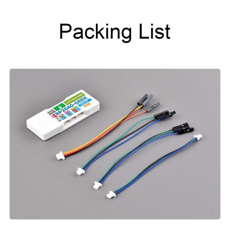 Waveshare 25394 RP2040-GEEK Development Board, Based On RP2040 Microcontroller, With 1.14inch 65K Color LCD - Modules Expansions Accessories by Waveshare | Online Shopping South Africa | PMC TechLife | Buy Now Pay Later Mobicred