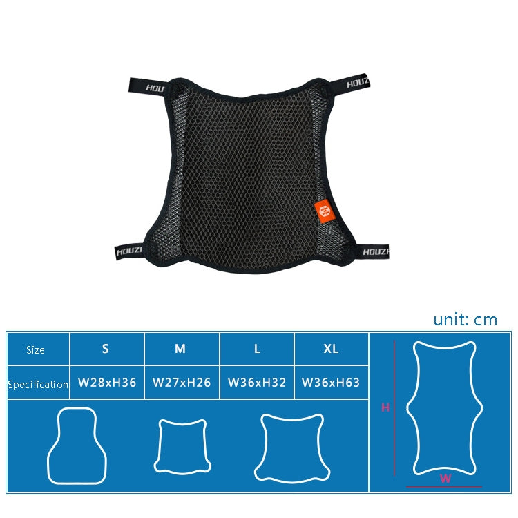 HOUZHI MTZT1010 Motorcycle Sun Insulation Cushion 3D Grid Breathable Sweating Cool Seat Cover, Style: Double Layer S - free shipping - PMC TechLife - Order now!
