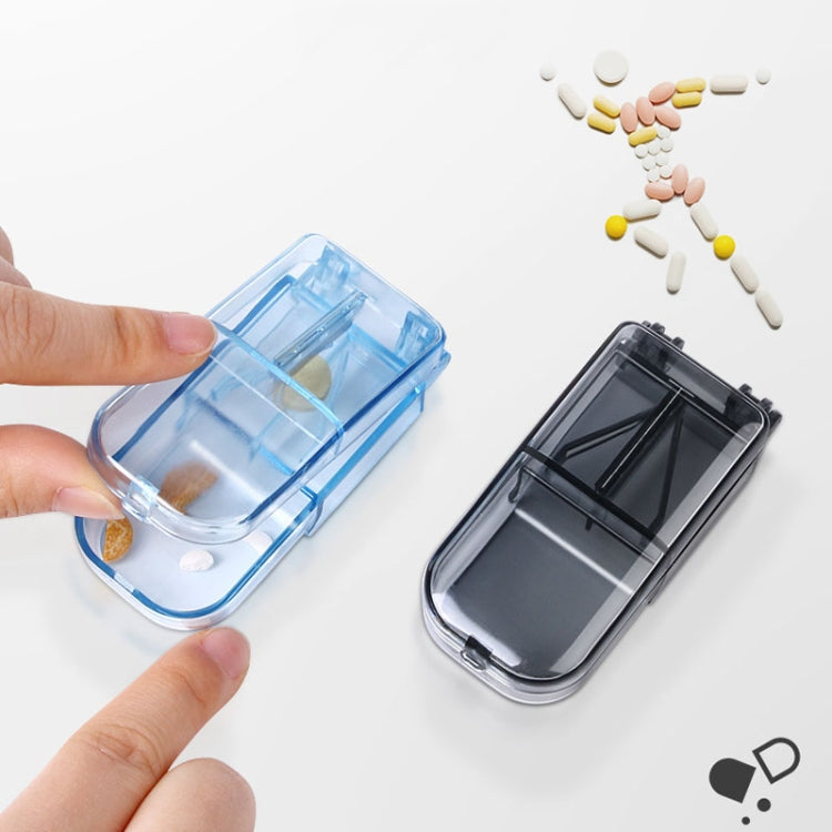 2pcs R8335 Transparent Medicine Cutter Food Grade Plastic Split Cartridge Pill Separator(Blue) - free shipping - PMC TechLife - Order now!
