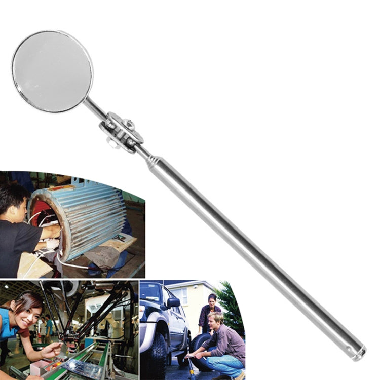 Car Repair Detection Mirror Universal Folding Telescopic Mirror Welding Chassis Inspection Mirror, Model: Black Handle 50mm - free shipping - PMC TechLife - Order now!