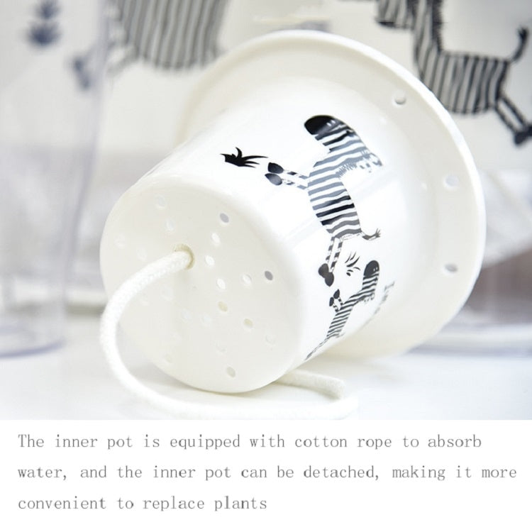 Fully Transparent Hydroponic Flower Pots Water Level Visible Non-Broken Glue Self-Absorbent Plastic Flower Pots, Size: W03 Caliber 11cm(Full Transparency) - Flower Pots & Planters by PMc TechLife | Online Shopping South Africa | PMc TechLife | Buy Now Pay Later Mobicred