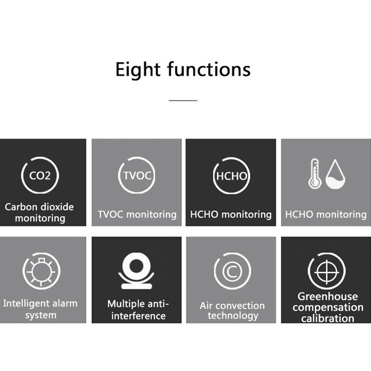 AK3 Portable CO2 Air Quality Formaldehyde Carbon Dioxide Detector - Air & Water Quality Tester by PMC TechLife | Online Shopping South Africa | PMC TechLife | Buy Now Pay Later Mobicred