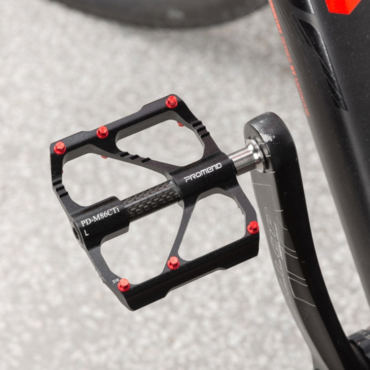 1 Pair PROMEND Titanium Axle Carbon Tube Bicycle Pedal Mountain Bike Road Bike 3 Palin Pedal PD-M86C-TI - free shipping - PMc TechLife - Order now!