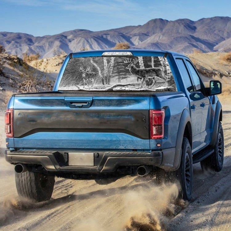 D-828 Forest Hunting Deer Rear Window Glass Stickers Truck SUV Car Post-Gear Window Stickers, 135X36cm - Decorative Sticker by PMC TechLife | Online Shopping South Africa | PMC TechLife | Buy Now Pay Later Mobicred