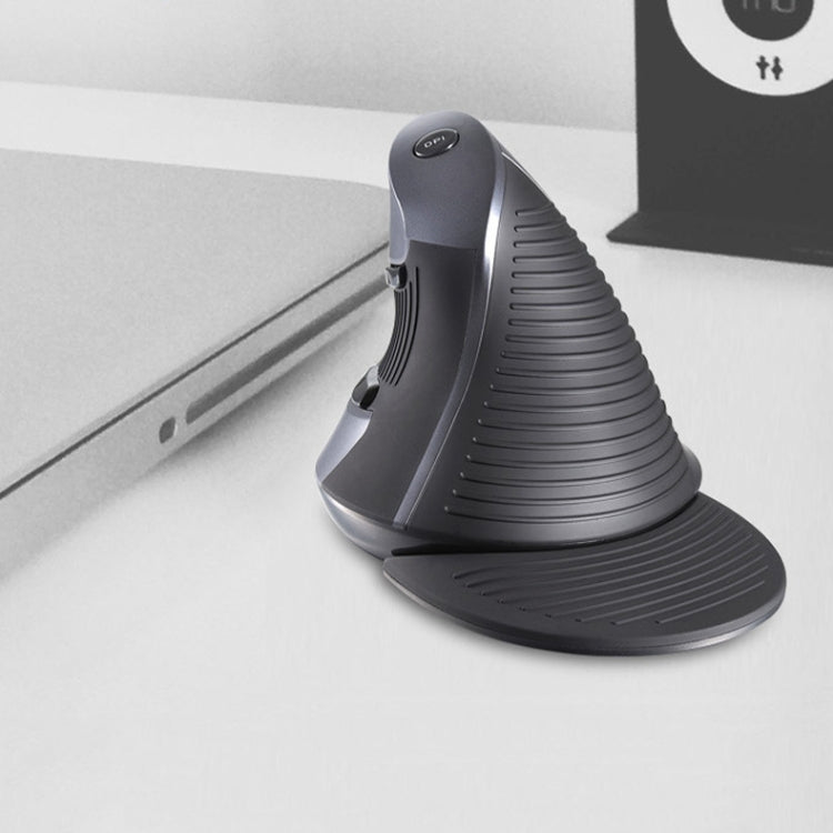 DELUX M618 6-Keys Vertical Handheld Mouse Ergonomic Wired Mouse, Cable Length: 1.5m(Black) - free shipping - PMC Jewellery - Order now!