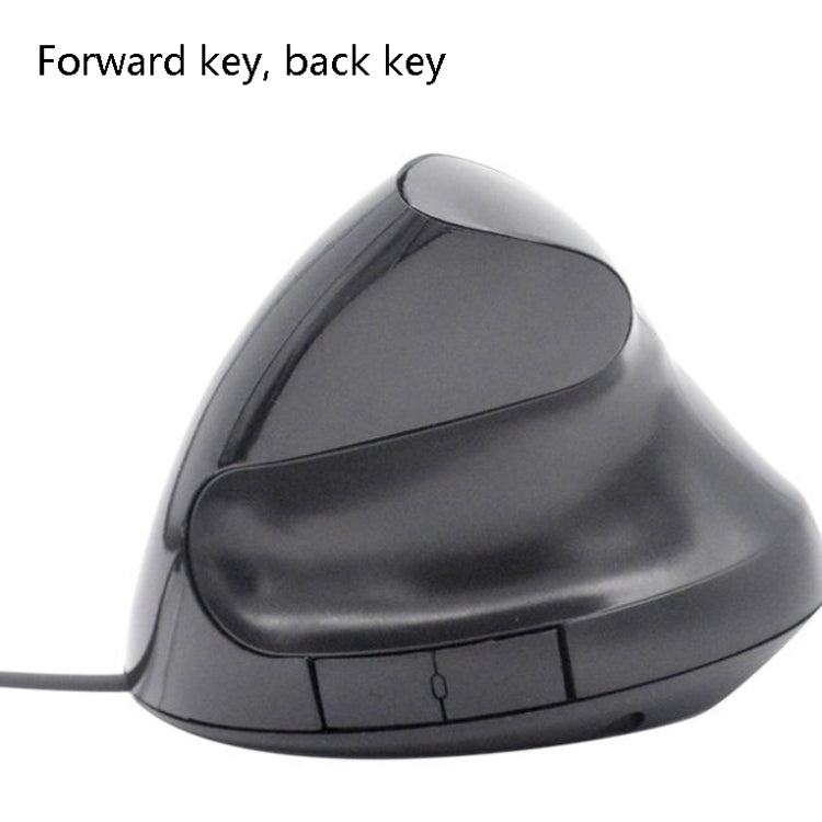 JSY-12 5 Keys USB Wired Vertical Mouse Ergonomic Wrist Brace Optical Mouse(Purple) - Wired Mice by PMC TechLife | Online Shopping South Africa | PMC TechLife | Buy Now Pay Later Mobicred