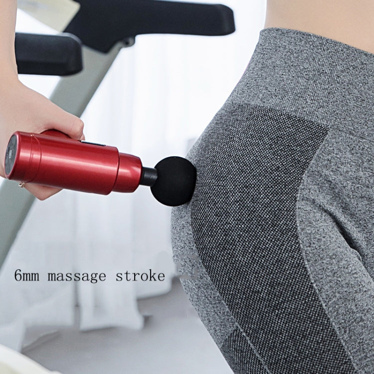 Fascia Massager Mini Electric Muscle Massager Portable Fitness Muscle Relaxing Massager LCD(Superior Red) - free shipping - PMC TechLife - Order now!