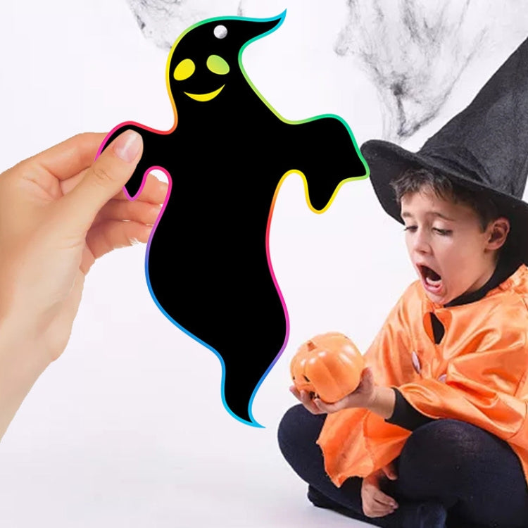 24 PCS / Set GG-24 Children Colorful Halloween Scratch Painting Set DIY Funny Ornaments Holiday Scratch Painting Paper - Halloween Stickers by PMC TechLife | Online Shopping South Africa | PMC TechLife | Buy Now Pay Later Mobicred