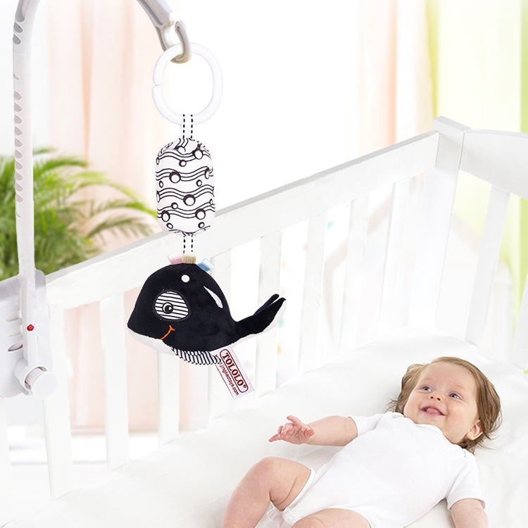 TOLOLO T168231-4 Newborn Bed Bell Early Education Toy Visually Inspires Black And White Wind Chimes Baby Bed Hanging(4A Whale) - Baby Toys by PMC TechLife | Online Shopping South Africa | PMC TechLife | Buy Now Pay Later Mobicred