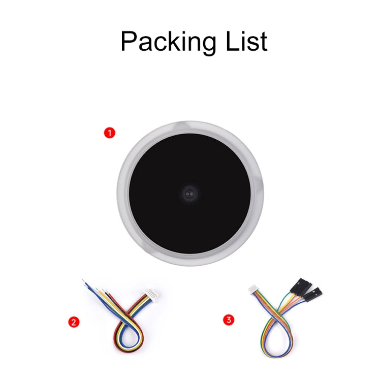 Waveshare 25515 Round 2D Codes Scanner Module Barcode/QR Code Reader, With LED Indicator - Module by Waveshare | Online Shopping South Africa | PMC TechLife | Buy Now Pay Later Mobicred