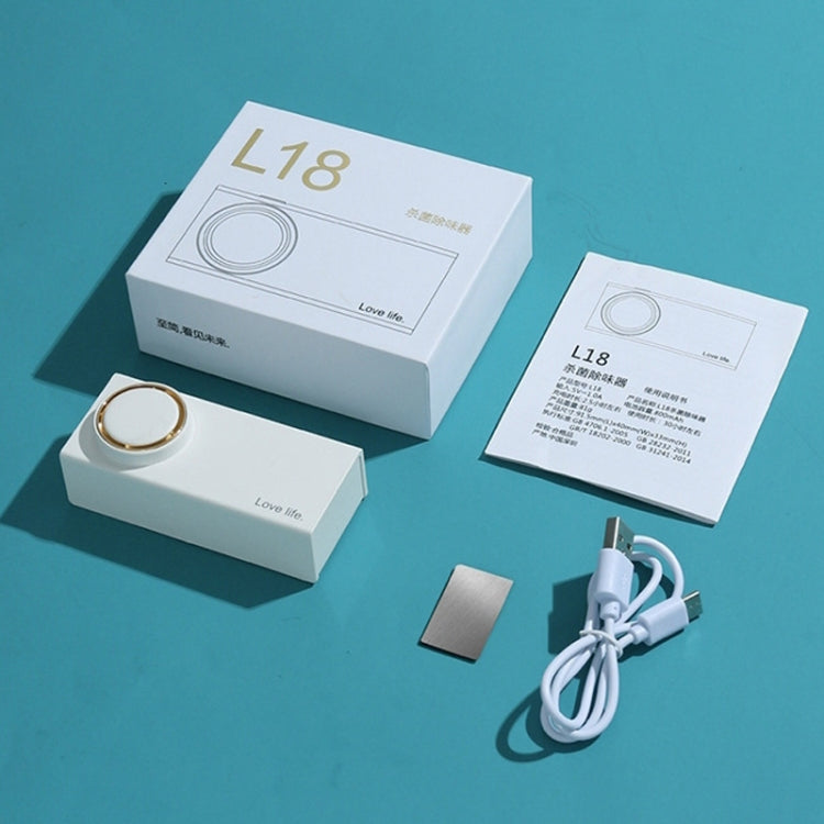 L18 Refrigerator Deodorizer Sterilization Deodorization Odor Preservation Small Household Car Air Purifier(White) - free shipping - PMC TechLife - Order now!