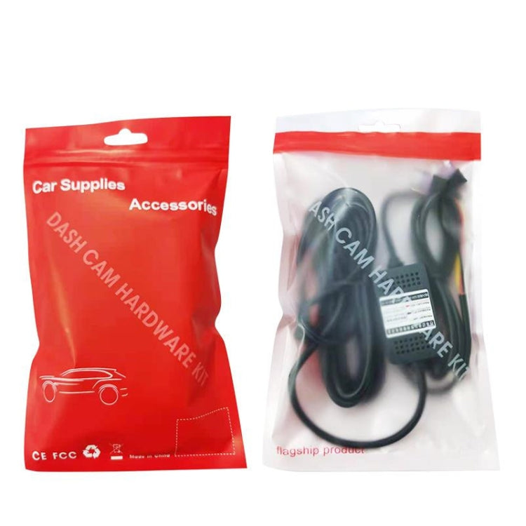H516 Recording Step-down Line Shrinkage Video Car Charger Line Parking Monitoring Three-Core Power Cord, Model: Without Fuse(Micro Left Elbow) - Cables & Connectors by PMC TechLife | Online Shopping South Africa | PMC TechLife | Buy Now Pay Later Mobicred