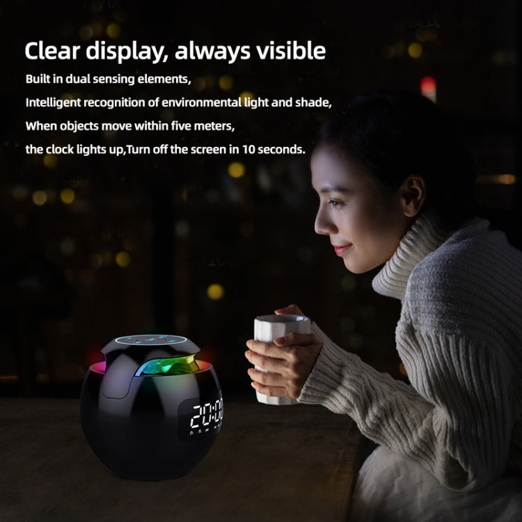 ZXL-G90 Portable Colorful Ball Bluetooth Speaker, Style: Sensor Version (Black) - Desktop Speaker by PMC TechLife | Online Shopping South Africa | PMC TechLife