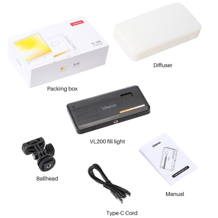 Ulanzi VIJIM VL200 200 LEDs 2500-9000K Dual Color Temperature Fill Light(2481) - free shipping - PMC TechLife - Order now!