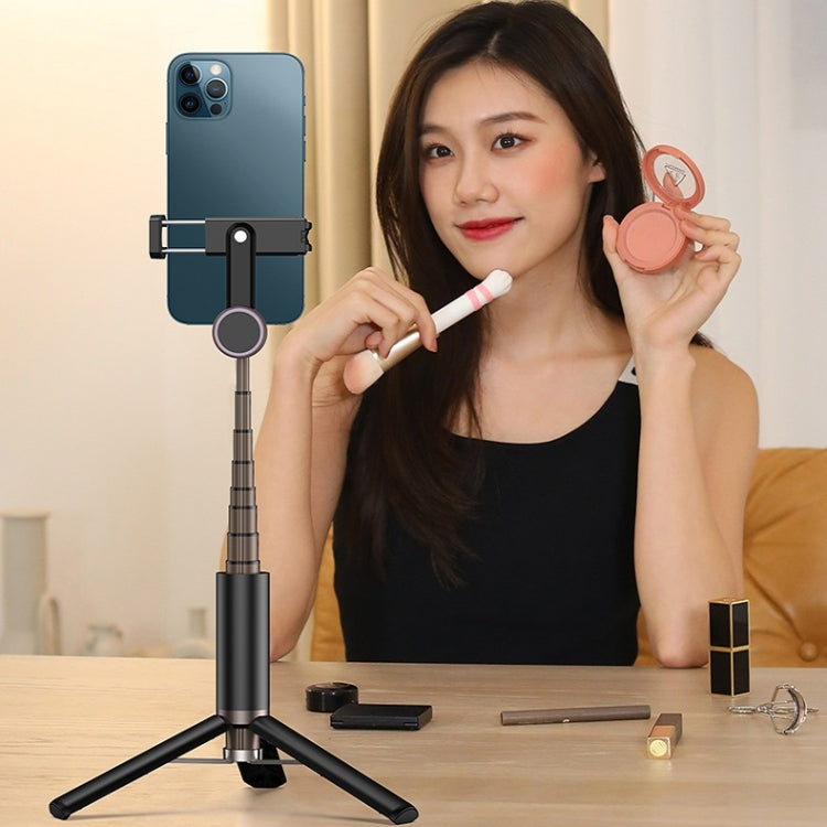 CYKE N-MY Integrated Tripod Bluetooth Live Selfie Stick(Black) - Selfie Sticks by CYKE | Online Shopping South Africa | PMC TechLife | Buy Now Pay Later Mobicred