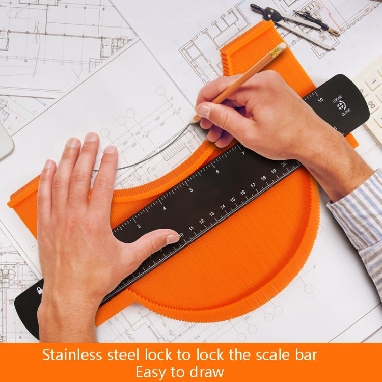 6 inch+10 inch Metal Profile Regular Utensils Contour With Lock - Measuring Tools by PMC Jewellery | Online Shopping South Africa | PMC Jewellery | Buy Now Pay Later Mobicred