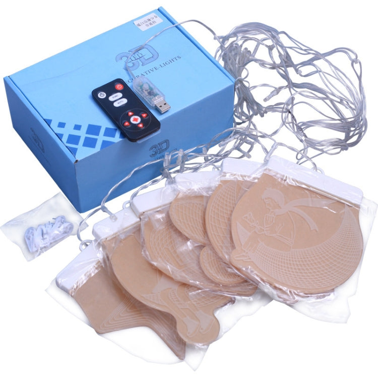 2m Romantic Girl Icicle Lamp Window Decoration Hanging Lamp, Style: Warm White Light - Holiday Lights by PMc TechLife | Online Shopping South Africa | PMc TechLife | Buy Now Pay Later Mobicred