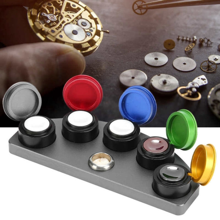Full Metal Spot Oil Cup Stand Oiler Watch Repair Tool, Style: Five Oils Cups Colorful - free shipping - PMC TechLife - Order now!