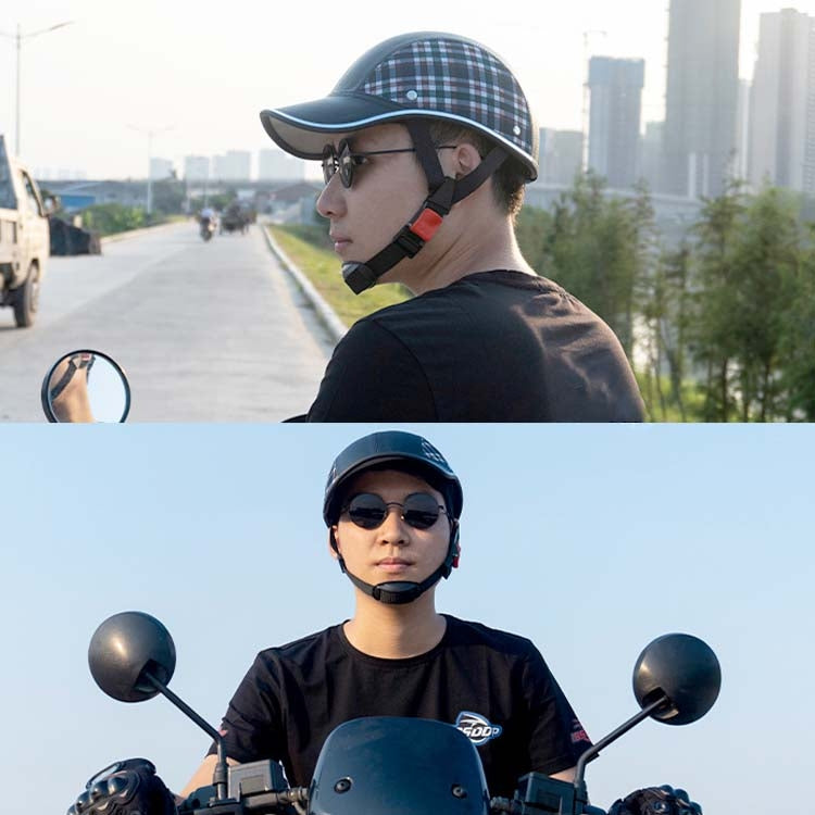 BSDDP A0322 Summer Half Helmet Lightweight Safety Helmet(Blue) - Protective Helmet & Masks by BSDDP | Online Shopping South Africa | PMC TechLife | Buy Now Pay Later Mobicred