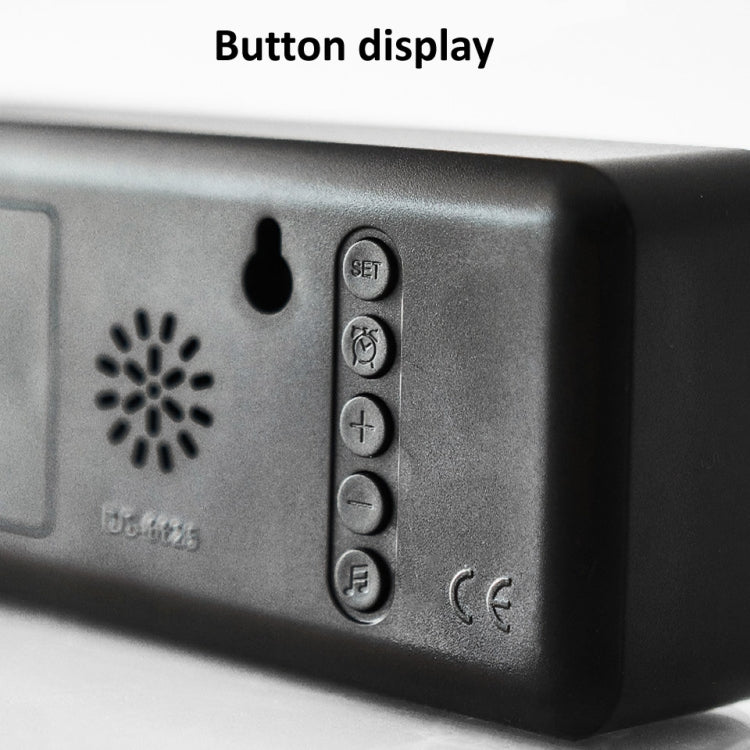 6625D LED Digital Alarm Clock Luminous Desktop Timer Temperature Display Alarm Clock( Black Shell Green Light) - Alarm Clocks by PMc TechLife | Online Shopping South Africa | PMc TechLife | Buy Now Pay Later Mobicred