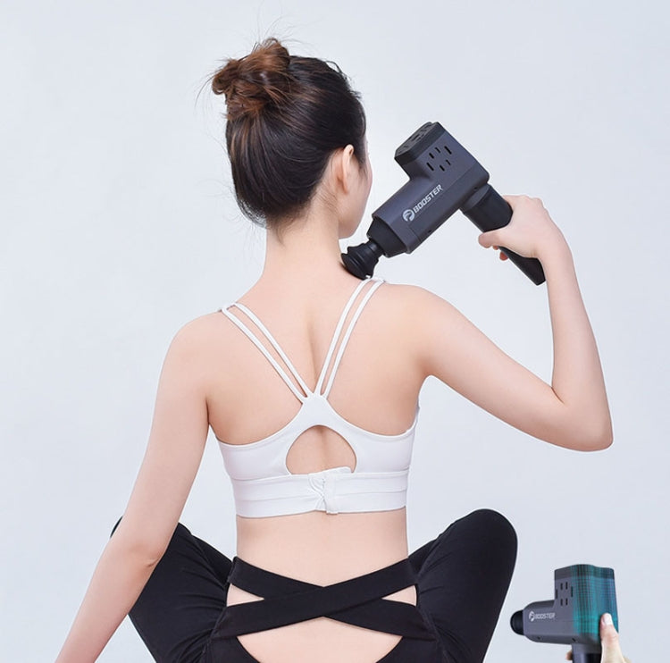 Booster T Deep Muscle Relaxation Massage Gun,EU Plug 2500mAh With 6 Massage Head(Gray) - free shipping - PMC TechLife - Order now!