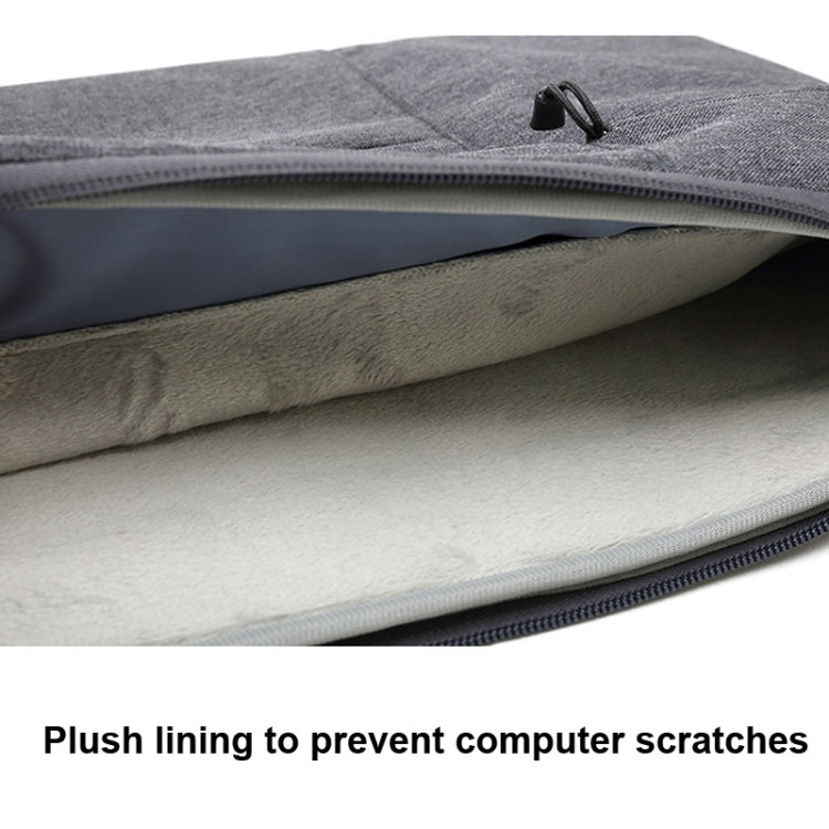 Zipper Type Polyester Business Laptop Liner Bag, Size: 11.6 Inch(Light Grey) - 10 - 11 inch by PMC TechLife | Online Shopping South Africa | PMC TechLife | Buy Now Pay Later Mobicred