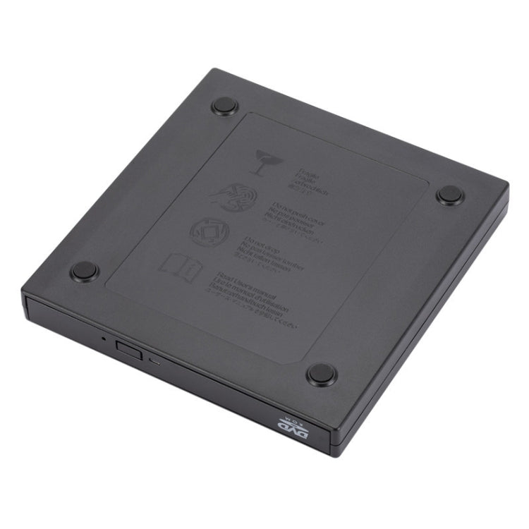 External USB2.0 DVD Optical Drive Notebook Desktop All-In-One CD Burner(Black) - Rewritable Drive by PMC TechLife | Online Shopping South Africa | PMC TechLife | Buy Now Pay Later Mobicred