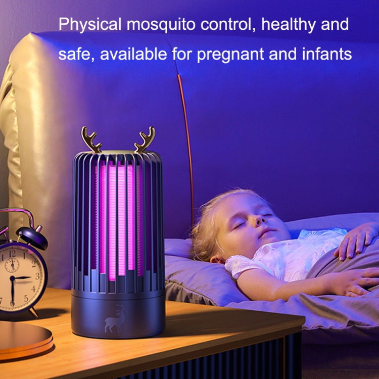 Household Photocatalyst Mosquito Killer Interior USB Mute Shock Mosquito Lamp(Gemstone Blue) - Repellents by PMC TechLife | Online Shopping South Africa | PMC TechLife | Buy Now Pay Later Mobicred