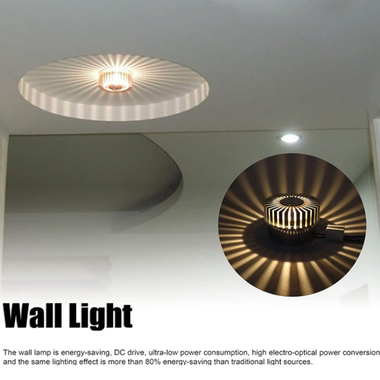 LED Aluminum Aisle Light Sunflower Corridor Lamp Decorative Light, Power source: Invisible Installation 3W(Purple) - Novelty Lighting by PMC TechLife | Online Shopping South Africa | PMC TechLife | Buy Now Pay Later Mobicred