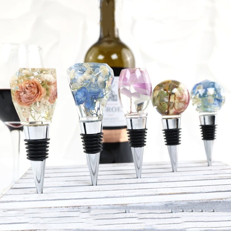 DIY Crystal Epoxy Resin Red Wine Stopper Silicone Mold,Style: 5 Molds+5 Red Wine Plug - Arts & Crafts by PMC TechLife | Online Shopping South Africa | PMC TechLife