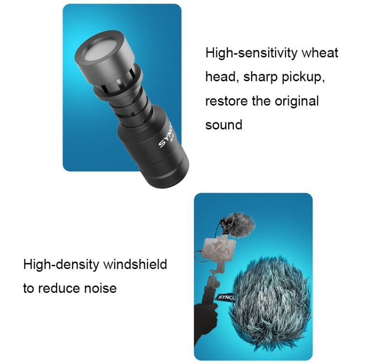 SYNCO Camera Phone Recording Microphone, Spec: MIC-M2S - Microphone by SYNCO | Online Shopping South Africa | PMC TechLife | Buy Now Pay Later Mobicred