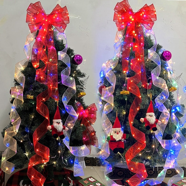 Christmas Ornament Double Light Board Yarn Ribbon String Lights, Specification: 20m(Silver Color Light) - Christmas Decoration Lamps by PMc TechLife | Online Shopping South Africa | PMc TechLife | Buy Now Pay Later Mobicred