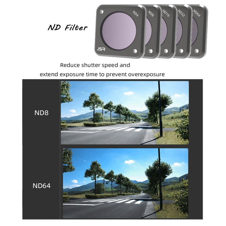 JUNESTAR Action Camera Filters For DJI Action 2,Style: CS-4in1 (NDPL) - Lens Filter by JUNESTAR | Online Shopping South Africa | PMC TechLife | Buy Now Pay Later Mobicred