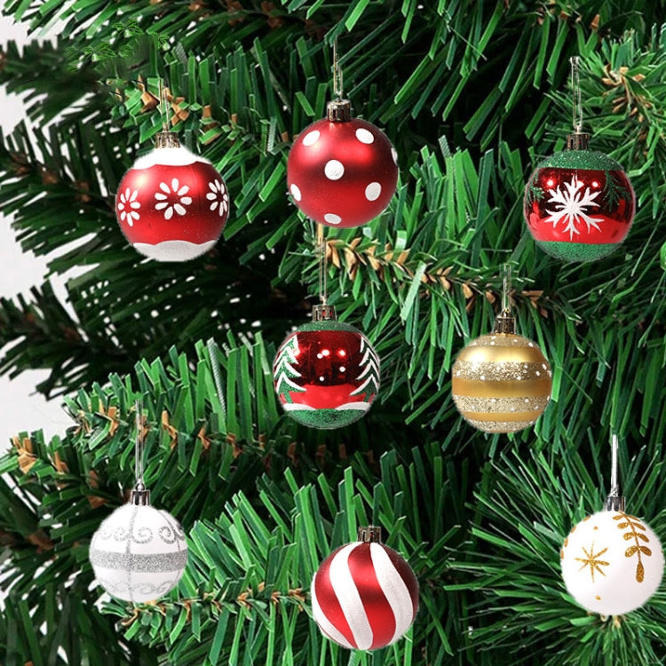 6pcs/pack 6cm Painted Christmas Ball Decoration Props(Red and White Spiral Stripes) - Ornaments by PMC TechLife | Online Shopping South Africa | PMC TechLife