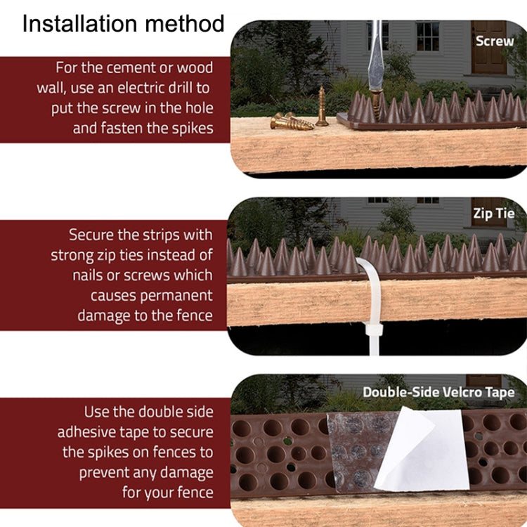Plastic Bird Repellent Thorns Fence Anti-climb Nails(White) - Outdoor Insect Repellent by PMC TechLife | Online Shopping South Africa | PMC TechLife | Buy Now Pay Later Mobicred
