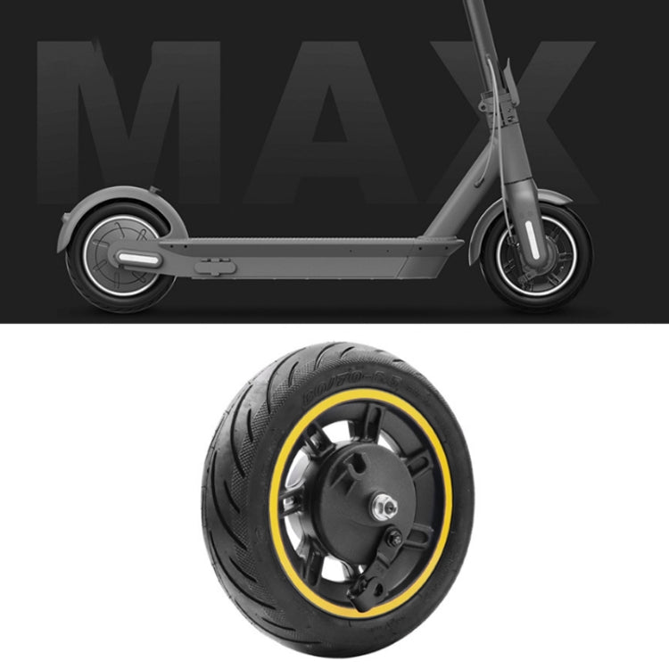 10 inch Electric Scooter Front Wheel Tubeless For Ninebot MAX G30(Yellow) - Accessories & Parts by PMC TechLife | Online Shopping South Africa | PMC TechLife