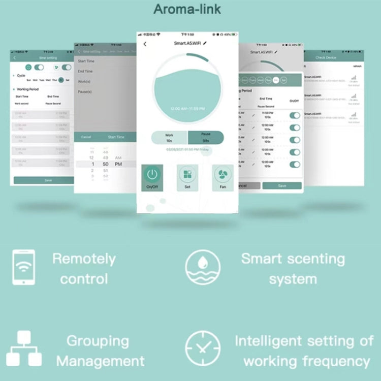 Intelligent Remote Mobile Phone Control Automatic Aromatherapy Machine(UK Plug) - free shipping - PMC TechLife - Order now!