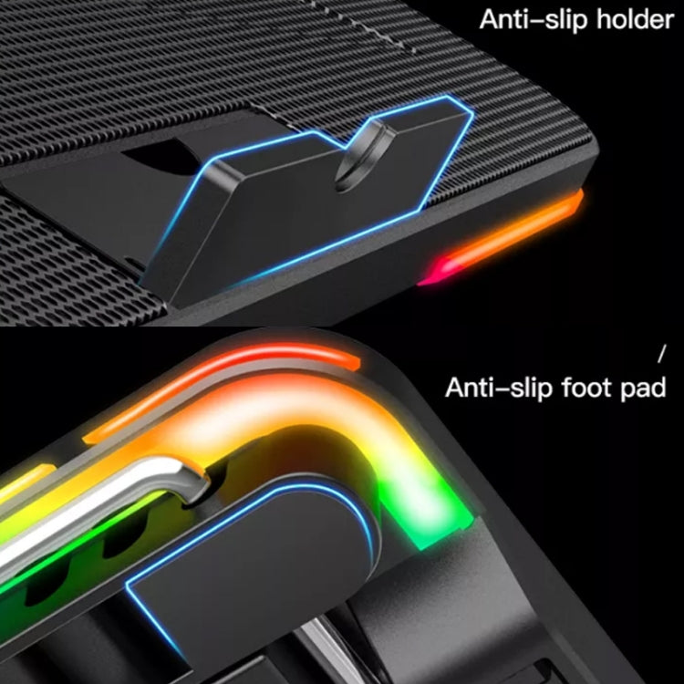 CoolCold F5 Laptop Radiator Bracket Office Desk Adjustable Laptop Cooler,Style: Fantasy Edition - free shipping - PMC Jewellery - Order now!