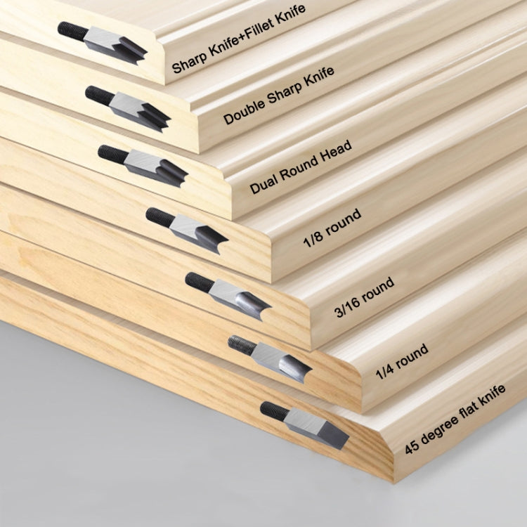 Adjustable Depth Woodworking Chamfering Planer, Specification: 3/16 Round Knife Head - Wood Planers by PMC TechLife | Online Shopping South Africa | PMC TechLife