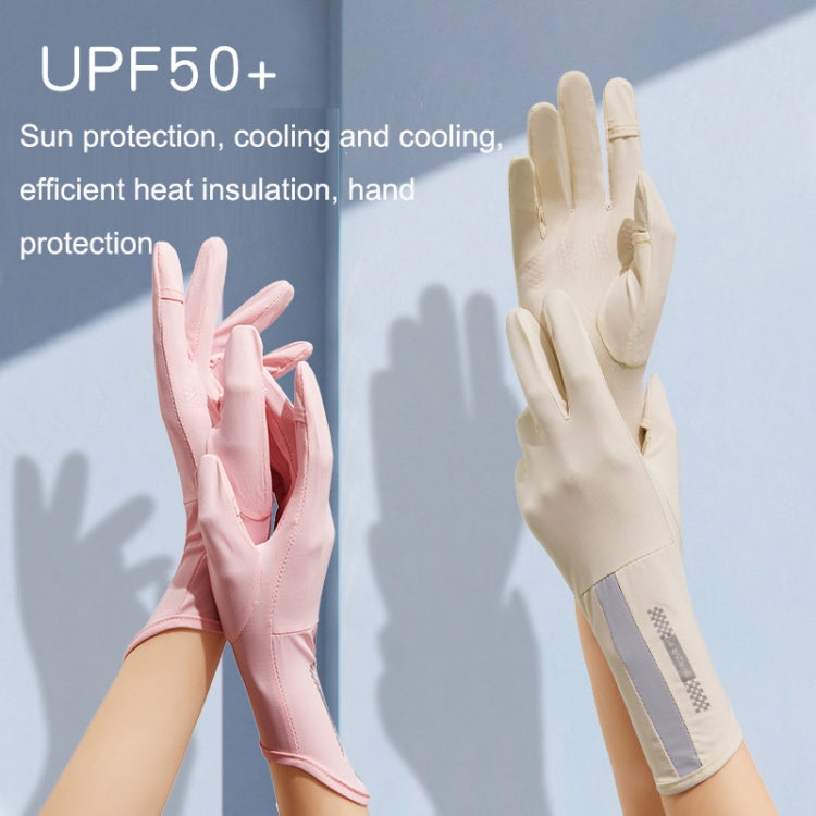 1 Pair XC-14 Riding Driving Sunscreen Anti-UV Fingerless Ice Silk Gloves, Style: Line (Black) - Safety Gloves by PMC TechLife | Online Shopping South Africa | PMC TechLife | Buy Now Pay Later Mobicred