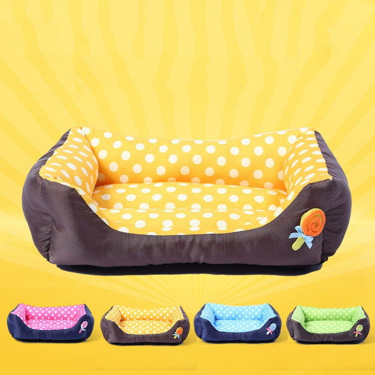 Cartoon Pet Kennel Square Cushion For Small And Medium Pet, Specification: L(Yellow) - Beds by PMC TechLife | Online Shopping South Africa | PMC TechLife | Buy Now Pay Later Mobicred