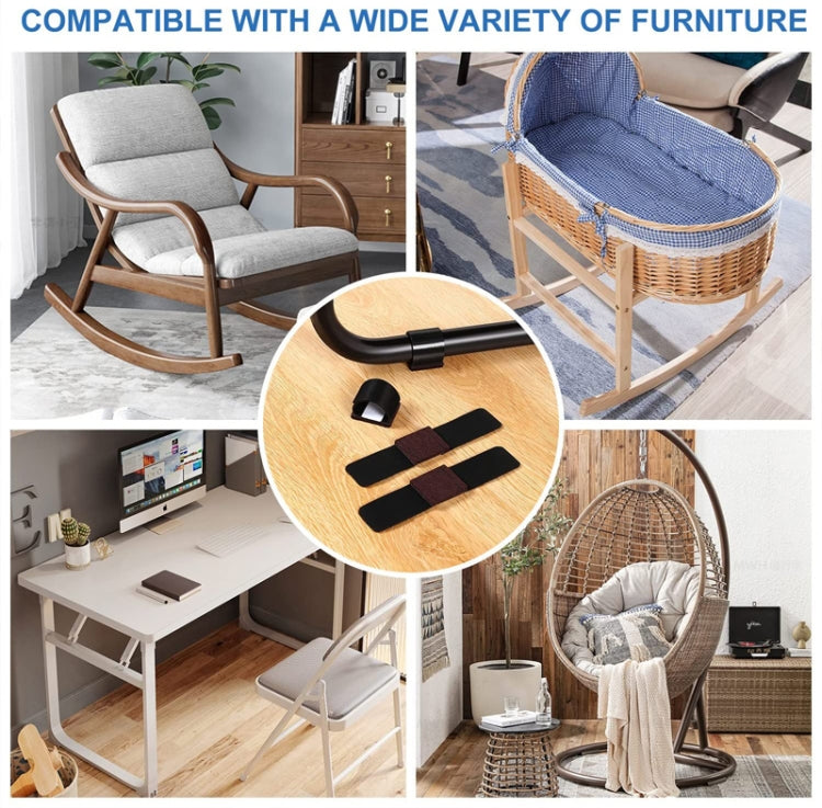 6 PCS U-shaped Iron Tube Dining Table Foot Cover Office Computer Chair Leg Protector(18-35mm) - Furniture Accessories by PMC TechLife | Online Shopping South Africa | PMC TechLife