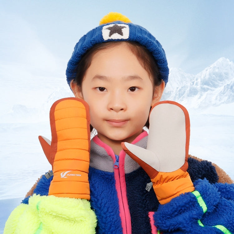 FLYING TERN 307 Outdoor Sports Fleece Waterproof Wear-resistant Children Gloves(White) - free shipping - PMc TechLife - Order now!