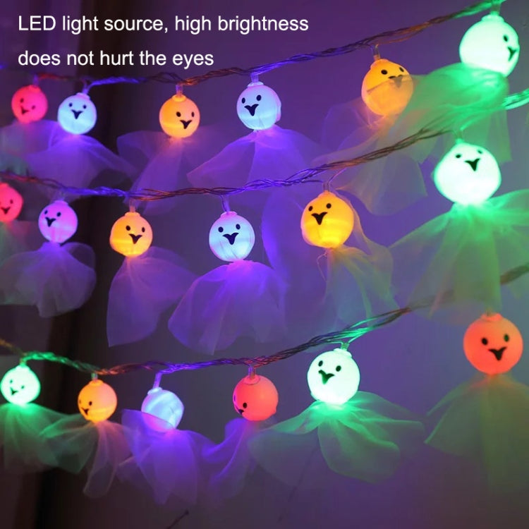 LED Halloween Decoration Luminous Cloth Ghost Ornament String Light 1.5m 10 Lights(Warm White) - Decoration Lamps by PMC TechLife | Online Shopping South Africa | PMC TechLife