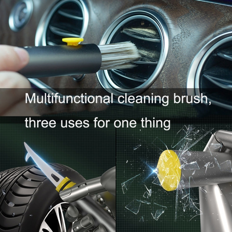FH082 Car Air Conditioner Vent Multifunctional Cleaning Brush(Grey) - Car washing supplies by PMC TechLife | Online Shopping South Africa | PMC TechLife | Buy Now Pay Later Mobicred