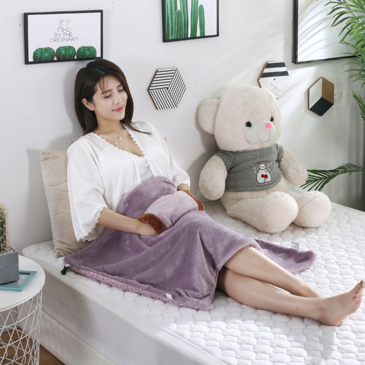 5V USB Electric Blanket Multi-functional Hand Warmer Knee Pad Flannel Blanket 60x80cm(Camel) - Electric Blankets by PMC TechLife | Online Shopping South Africa | PMC TechLife | Buy Now Pay Later Mobicred
