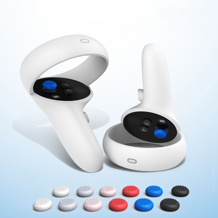 20 PCS Peripheral Button VR Handle Rocker Silicone Protective Cover, For Meta Quest 2(White) - VR Accessories by PMC TechLife | Online Shopping South Africa | PMC TechLife | Buy Now Pay Later Mobicred